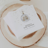 ベビー冬のベビーシャワー外は寒い スタンダードカクテルナプキン