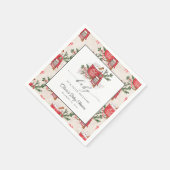 ベビー冬のベビーシャワー外は寒い スタンダードカクテルナプキン (角)