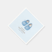 ベビー冬のベビーシャワー外は寒い スタンダードカクテルナプキン (角)