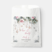 ベビー冬のベビーシャワー外は寒い フェイバーバッグ (正面)