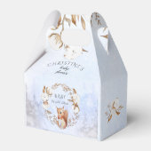 ベビー冬のベビーシャワー外は寒い フェイバーボックス (裏面サイド)