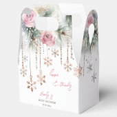 ベビー冬のベビーシャワー外は寒い フェイバーボックス (オープン)