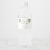 ベビー冬のベビーシャワー外は寒い ペットボトルラベル (正面)