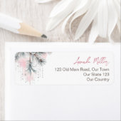 ベビー冬のベビーシャワー外は寒い ラベル (インサイチュ)