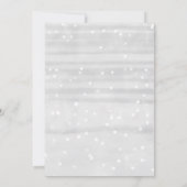 ベビー冬のベビーシャワー外は寒い 招待状 (裏面)