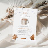 ベビー冬のベビーシャワー外は寒い 招待状