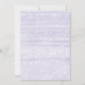 ベビー冬のベビーシャワー外は寒い 招待状 (裏面)