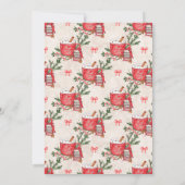 ベビー冬のベビーシャワー外は寒い 招待状 (裏面)