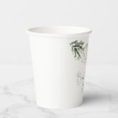 ベビー冬のベビーシャワー外は寒い 紙コップ (右)