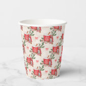 ベビー冬のベビーシャワー外は寒い 紙コップ (正面)