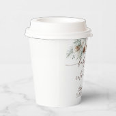 ベビー冬のベビーシャワー外は寒い 紙コップ (右)