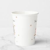 ベビー冬のベビーシャワー外は寒い 紙コップ (左)