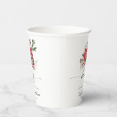 ベビー冬のベビーシャワー外は寒い 紙コップ (右)