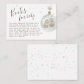 ベビー冬のベビー本の外は寒い エンクロージャーカード (正面/裏面)