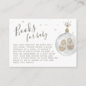 ベビー冬のベビー本の外は寒い エンクロージャーカード (正面)