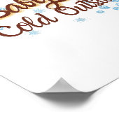 ベビー冬のポスター外は寒い ポスター (角)