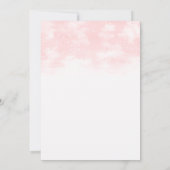 ベビー冬のワンダーランドシャワー外は寒い 招待状 (裏面)