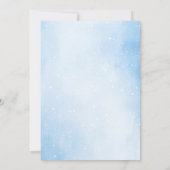 ベビー冬の動物の外は寒い赤ちゃんシャワー 招待状 (裏面)