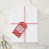 ベビー冬の外が寒い赤ちゃんシャワー ギフトタグ (より糸付き)