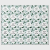 ベビー冬の外で寒いベビースシャワー ラッピングペーパー (フラット)