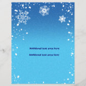 ベビー冬の外は冷たいイベントチラシのポスター チラシ (裏面)