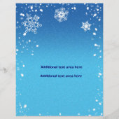 ベビー冬の外は冷たいイベントチラシのポスター チラシ (裏面)