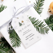 ベビー冬の外は寒い赤ちゃんシャワーの好意 ギフトタグ