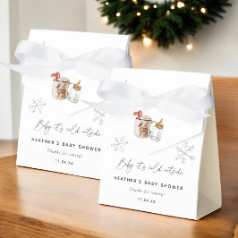 ベビー冬の外は寒い赤ちゃんシャワーの好意 フェイバーボックス