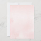 ベビー冬の女の子ベビーシャワーInv外が寒い 招待状 (裏面)