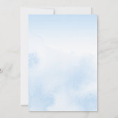 ベビー冬の男の子の赤ちゃんシャワーInvi外が寒い 招待状 (裏面)