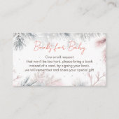 ベビー冬の赤ちゃんシャワーベビー本 エンクロージャーカード (正面)