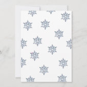 ベビー冬の風船の外は寒いベビーシャワー 招待状 (裏面)