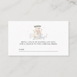 ベビー冷たいアウトサイドシャワーおむつラッフルチケット プレイスカード