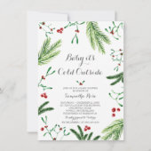 ベビー冷たいアウトサイドシャワー招待状 招待状 (正面)