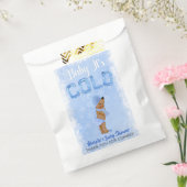 ベビー冷たいスノーフレーク青のエスニック・ボーイ・シャワー フェイバーバッグ (封をした状態)