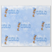 ベビー冷たいスノーフレーク青のエスニック・ボーイ・シャワー ラッピングペーパー (フラット)