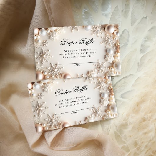 ベビー冷たい外おむつラッフルチケット エンクロージャーカード