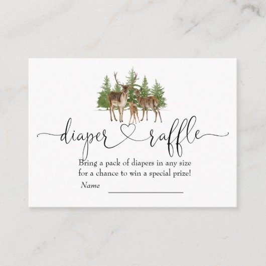 ベビー冷たい外おむつラッフル エンクロージャーカード (正面)