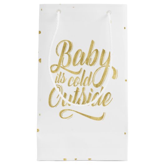 ベビー冷たい外のギフトバッグ スモールペーパーバッグ (正面)