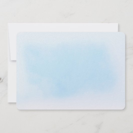 ベビー冷たい外のベビーシャワーの招待状 招待状 (裏面)