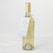 ベビー冷たい外金ゴールドの雪が青 ボトルネックタグ (アングル)