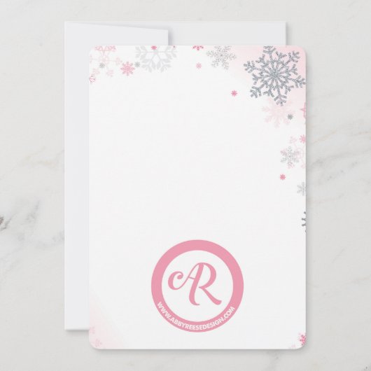 ベビー冷たい屋外ベビーシャワー招待状 招待状 (裏面)