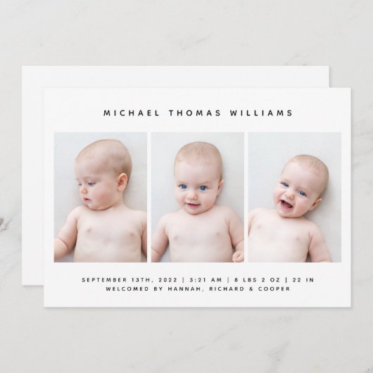 ベビー出生告知 (正面/裏面)