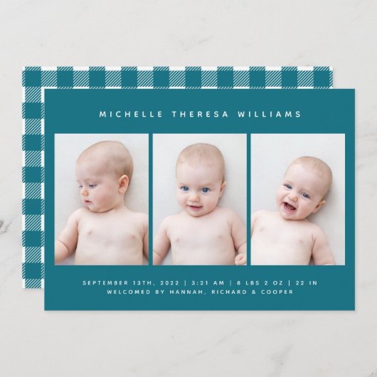 ベビー出生告知 (正面/裏面)