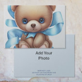 ベビー出生通知カード | 写真の追加 案内状