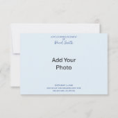 ベビー出生通知カード | 写真の追加 案内状 (裏面)