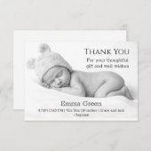 ベビー出産の告知サンキューカード サンキューカード (正面/裏面)