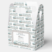 ベビー列車の男の表現子の赤ちゃんシャワーに乗って フェイバーボックス (オープン)