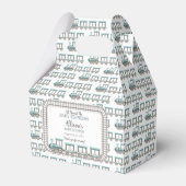 ベビー列車の男の表現子の赤ちゃんシャワーに乗って フェイバーボックス (正面サイド)