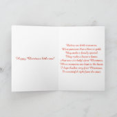 ベビー初のかわいらしクリスマスカード シーズンカード (内部)